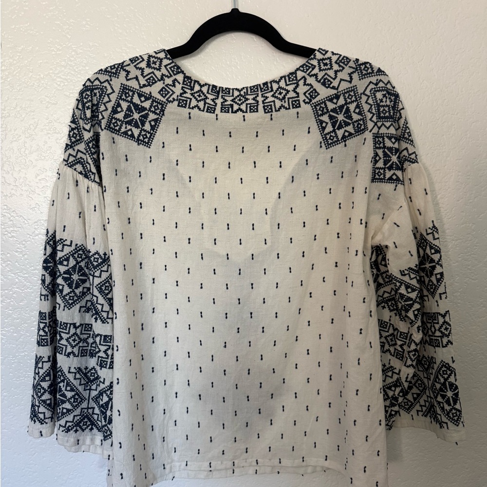 Anthropologie Payal Pratap Embroidered Peasant Blouse - Picture 4 of 4